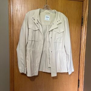 Sonoma Cream Utility Jacket Lightweight Casual